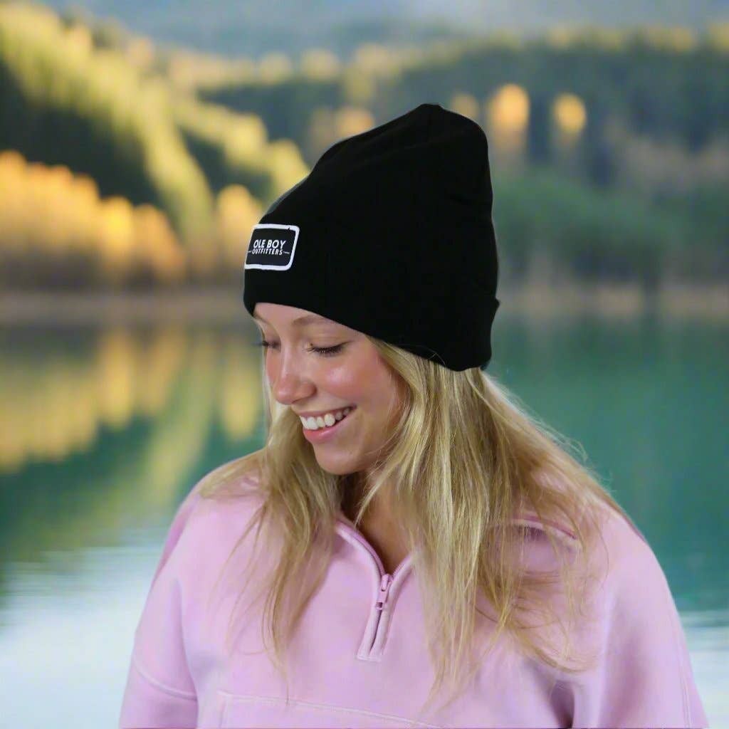 Ole Boy Outfitters - OLE BOY Black Classic Logo Beanie