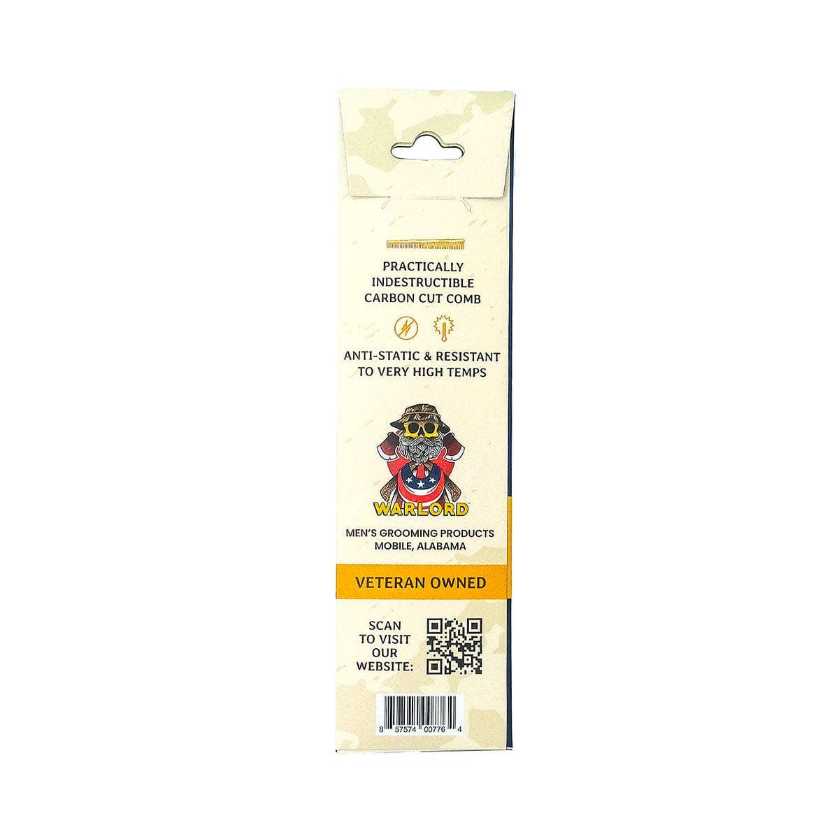 Warlord - Men's Grooming Essentials | Veteran Owned - Warlord Pocket Comb 5"