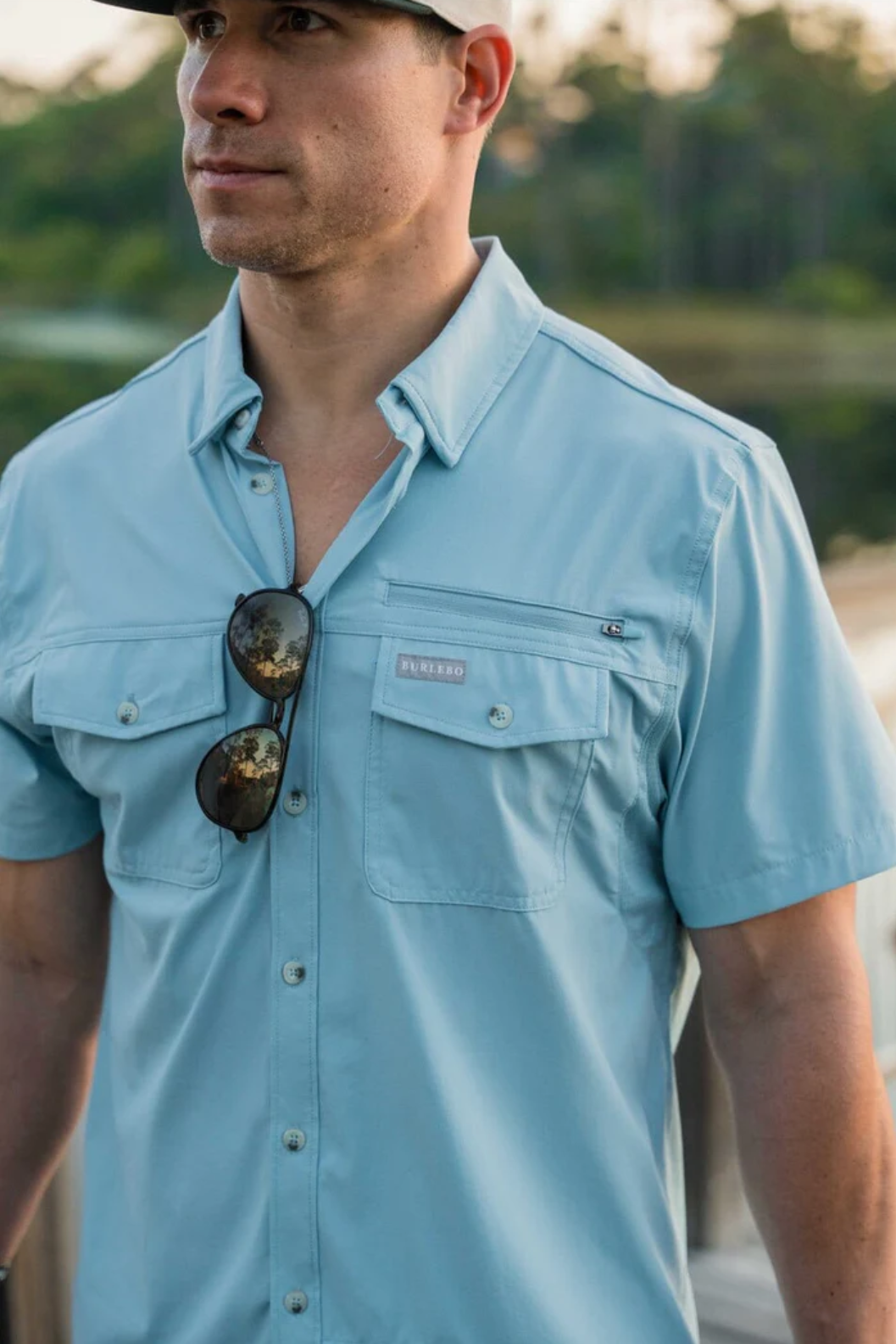 Burlebo - Dusty Blue Fishing Shirt
