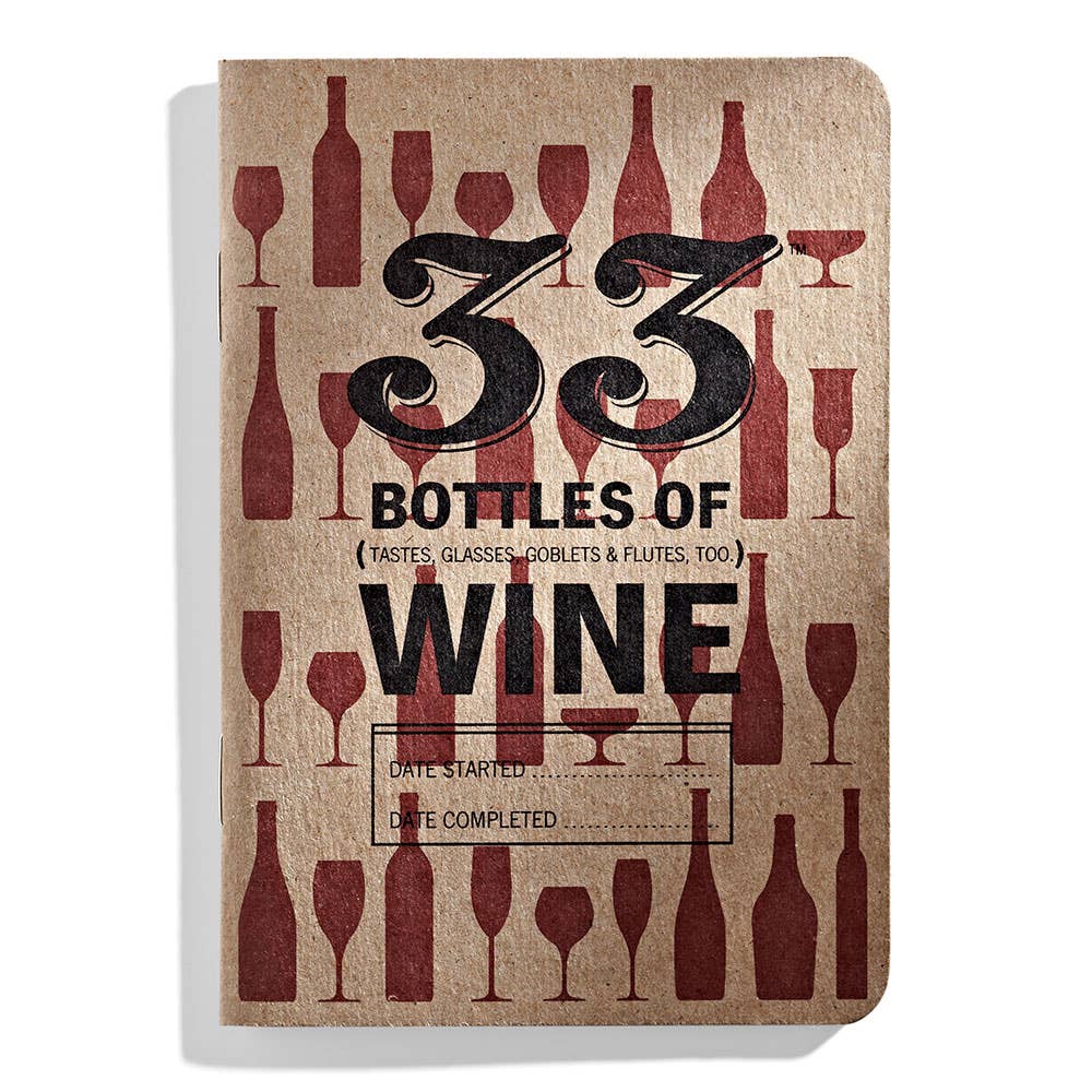 33 Books Co. - 33 Bottles Of Wine Tasting Journals