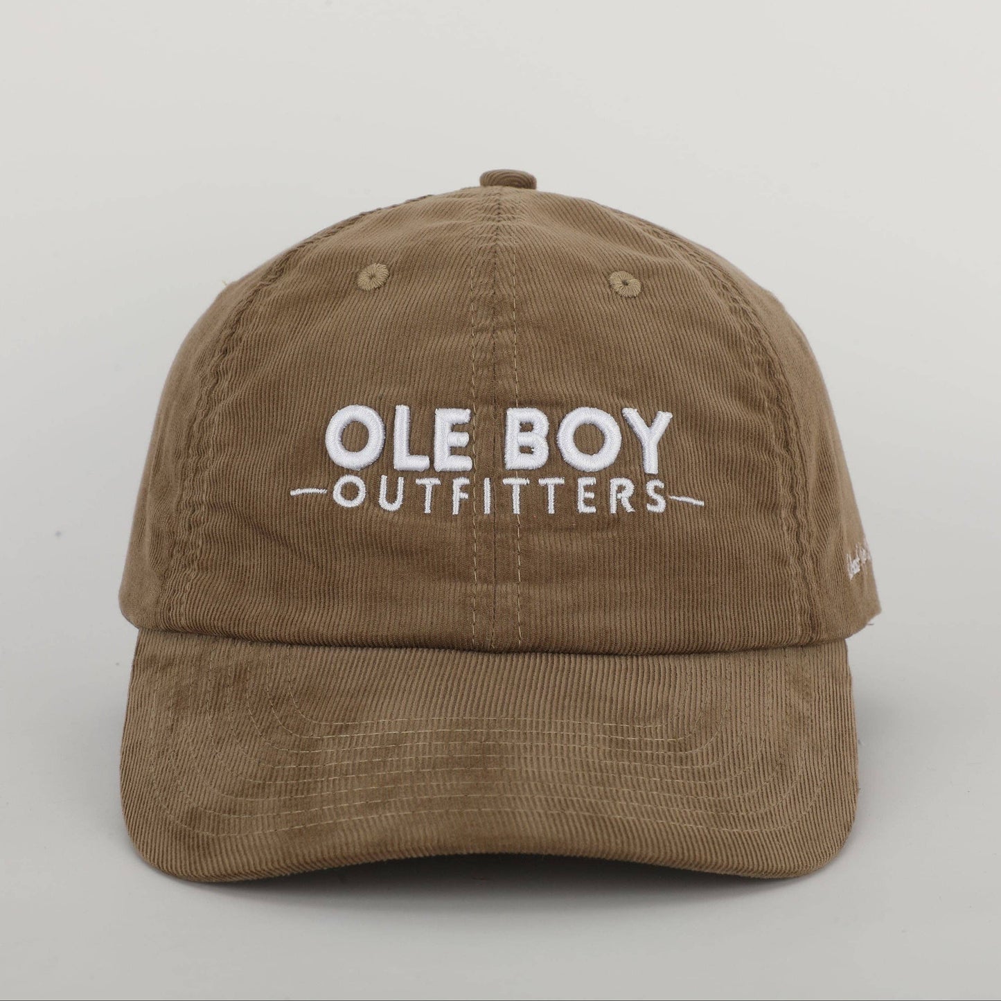 Ole Boy Outfitters - OLE BOY Classic Logo Corduroy Dad Hat - Tan