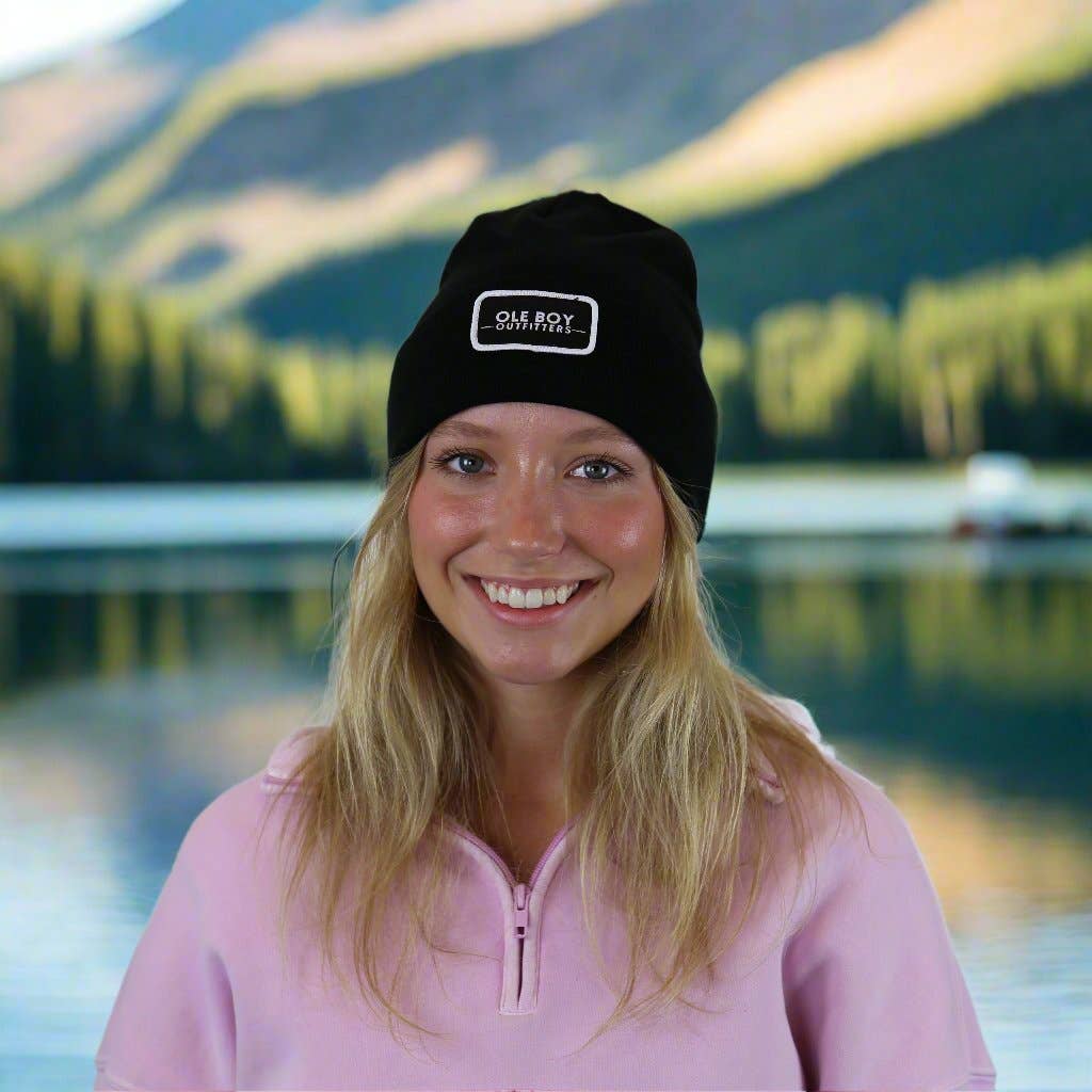 Ole Boy Outfitters - OLE BOY Black Classic Logo Beanie