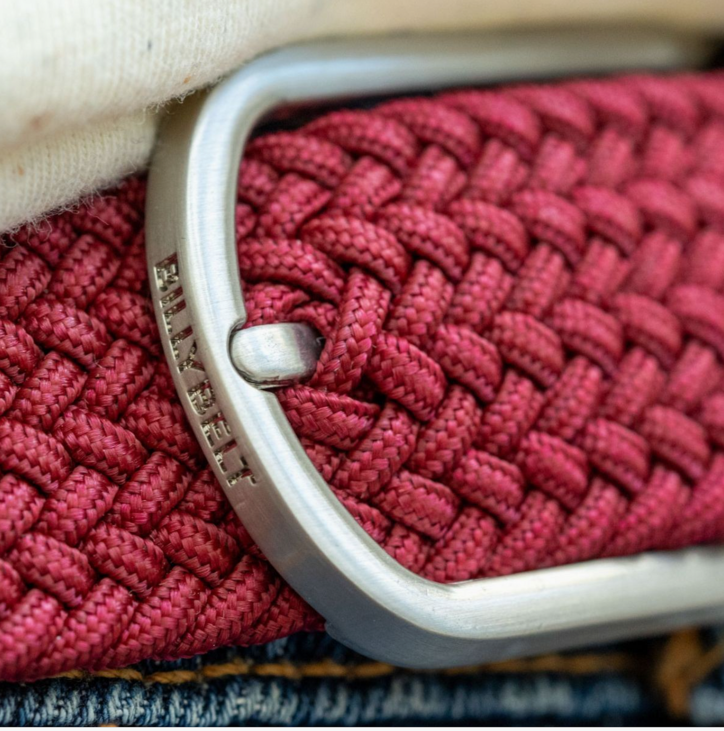 BILLYBELT - Garnet Elastic Braided Belt