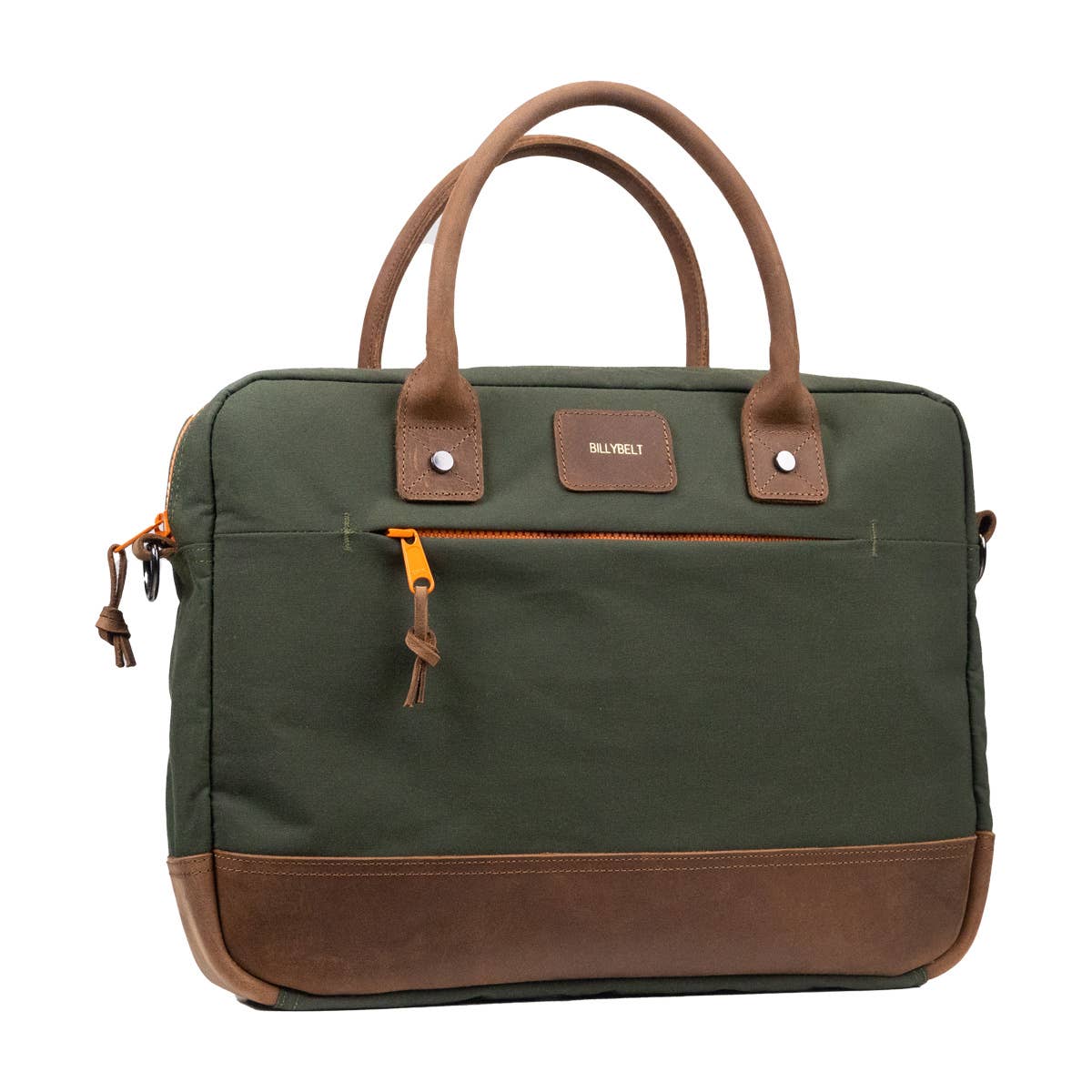 BILLYBELT - Khaki and Orange laptop bag