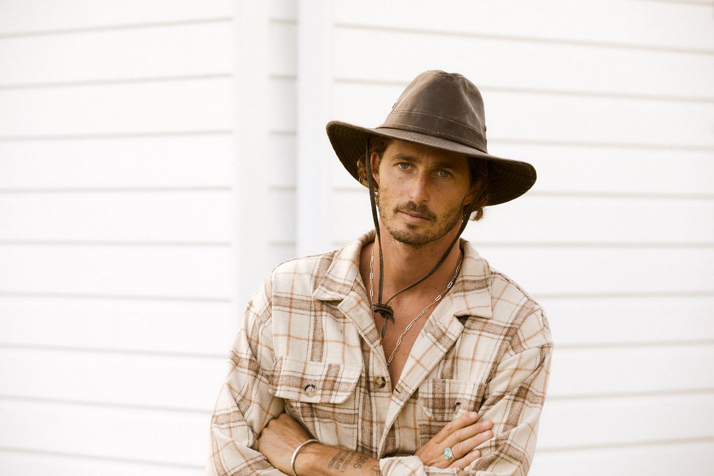 Conner Hats - Tracker Outback Waterproof Hat in Brown