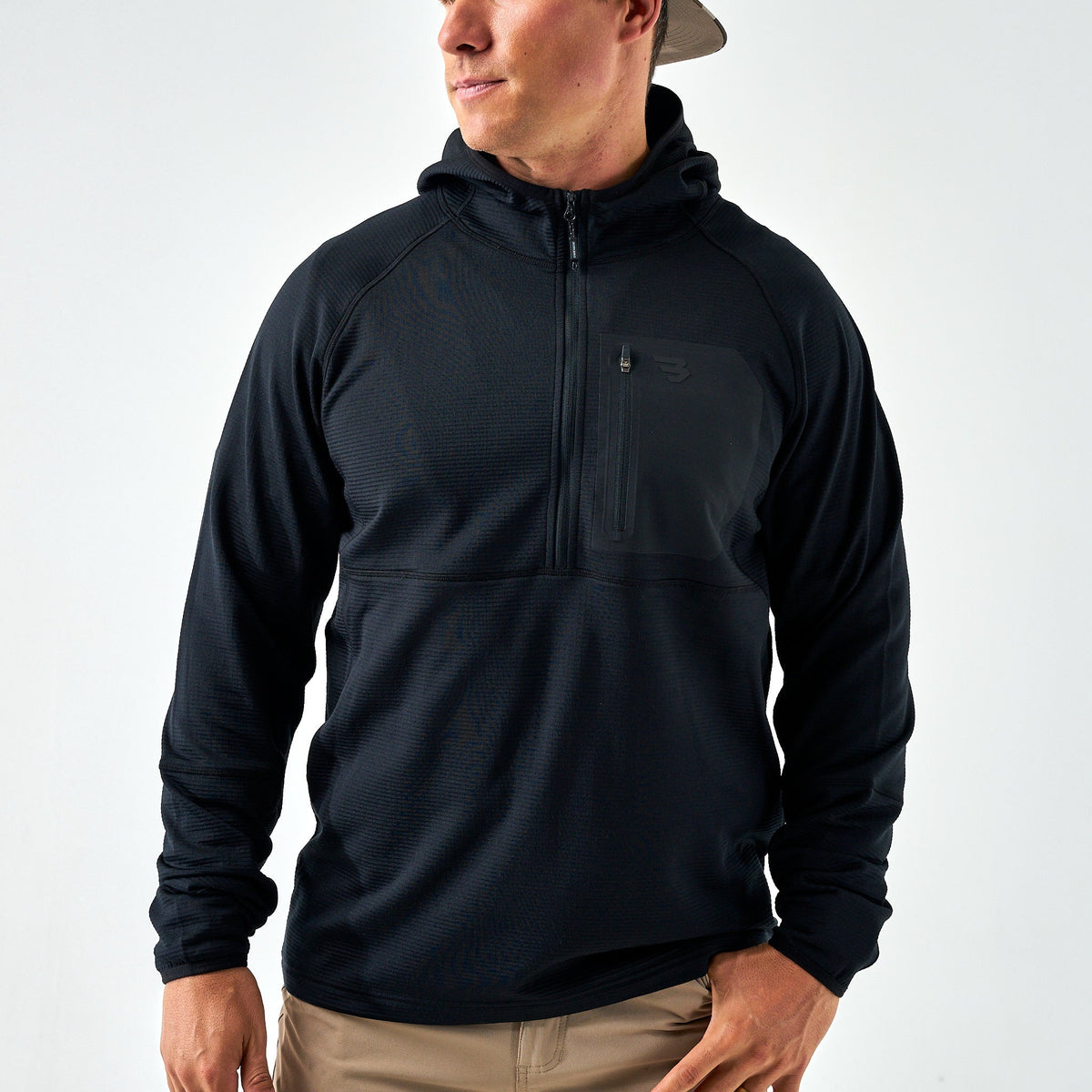 Blaze Tech-Quarter Zip-Black