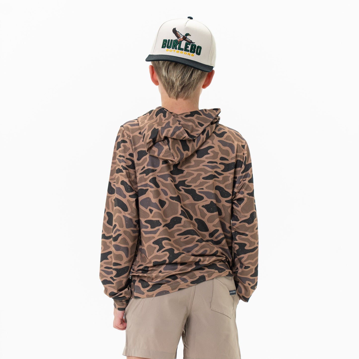 Burlebo- Youth Performance Hoodie Gauge Camo