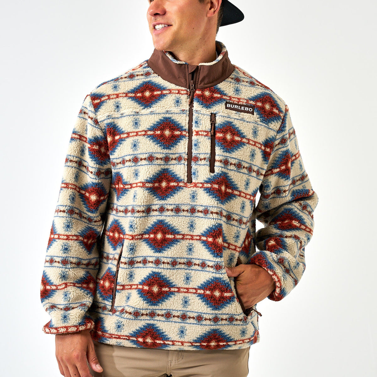 Mountain Fleece-Quarter Zip-Arizona Aztec
