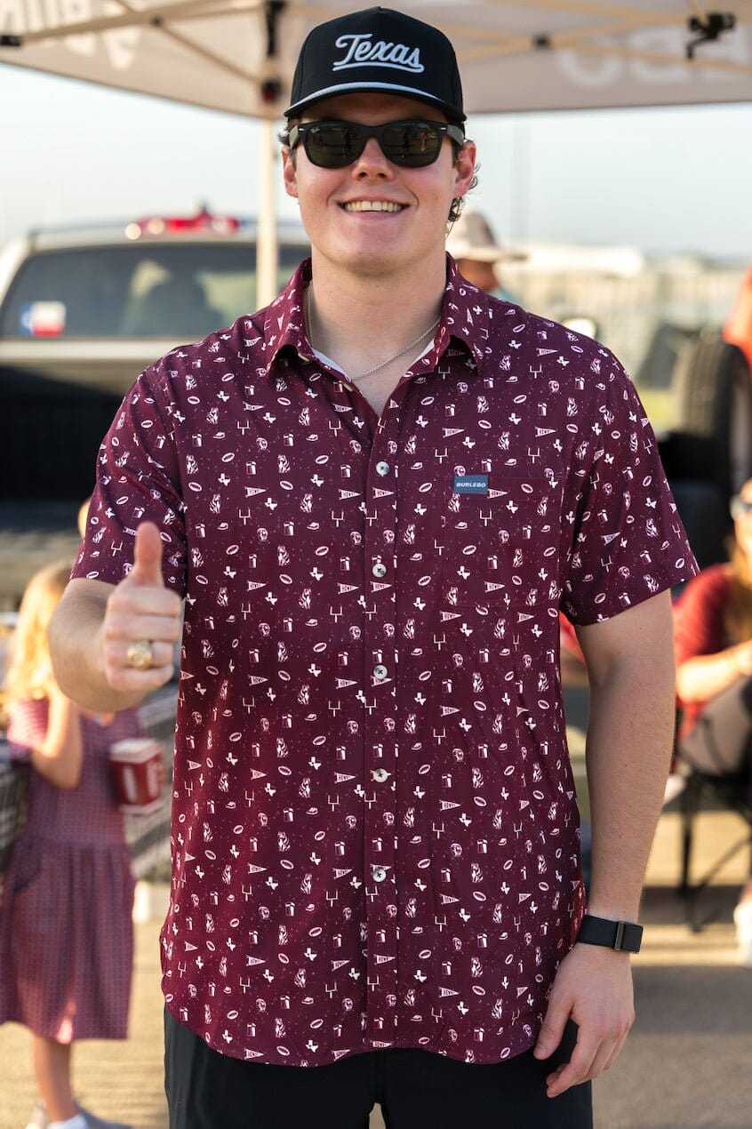 Burlebo- Gameday In College Station Performance Button Up