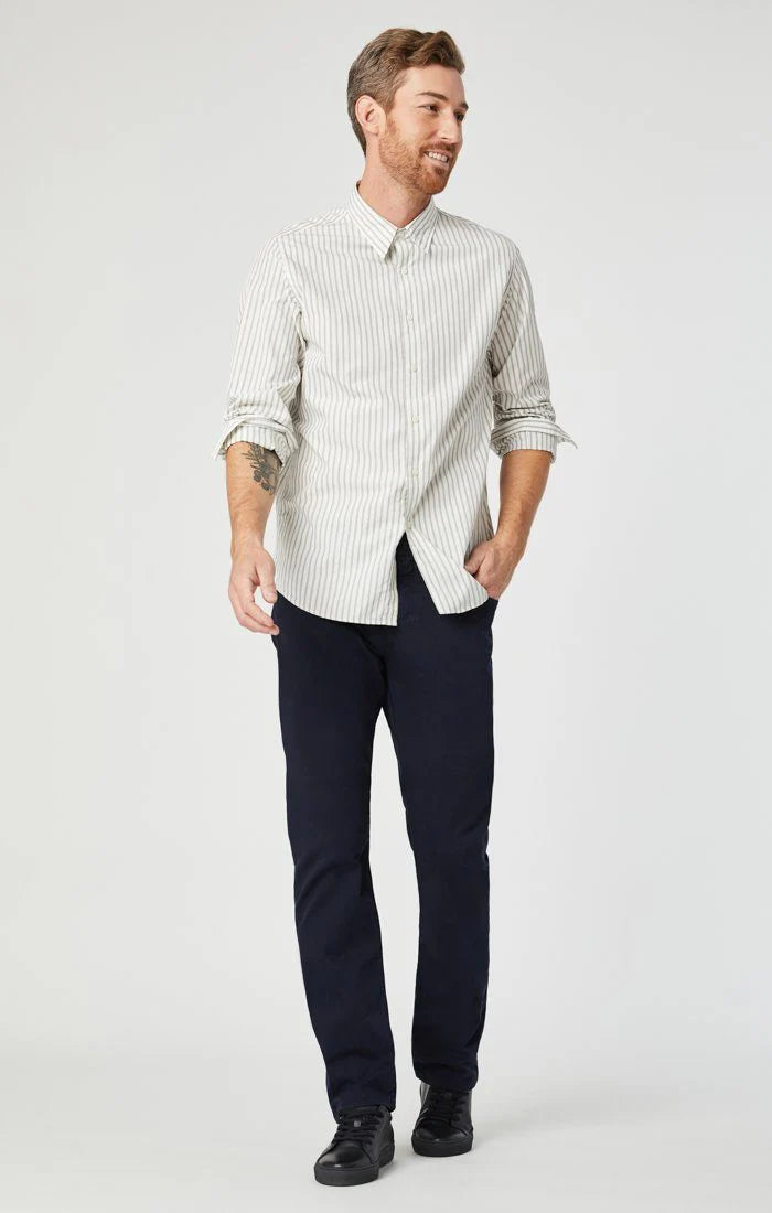 Zach Straight Leg Jean in Dark Navy Twill