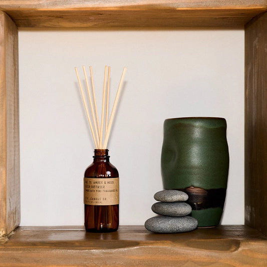 P.F. Candle Co. - Amber & Moss Reed Diffuser