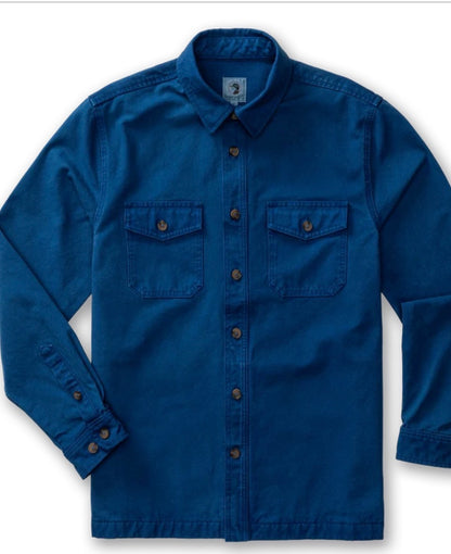 Garment Dyed Jean Duck Canvas Jacketn - Navy Peony