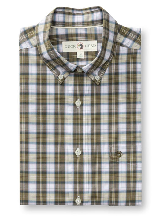 Performance Poplin Sport Shirt- Aldridge Plaid