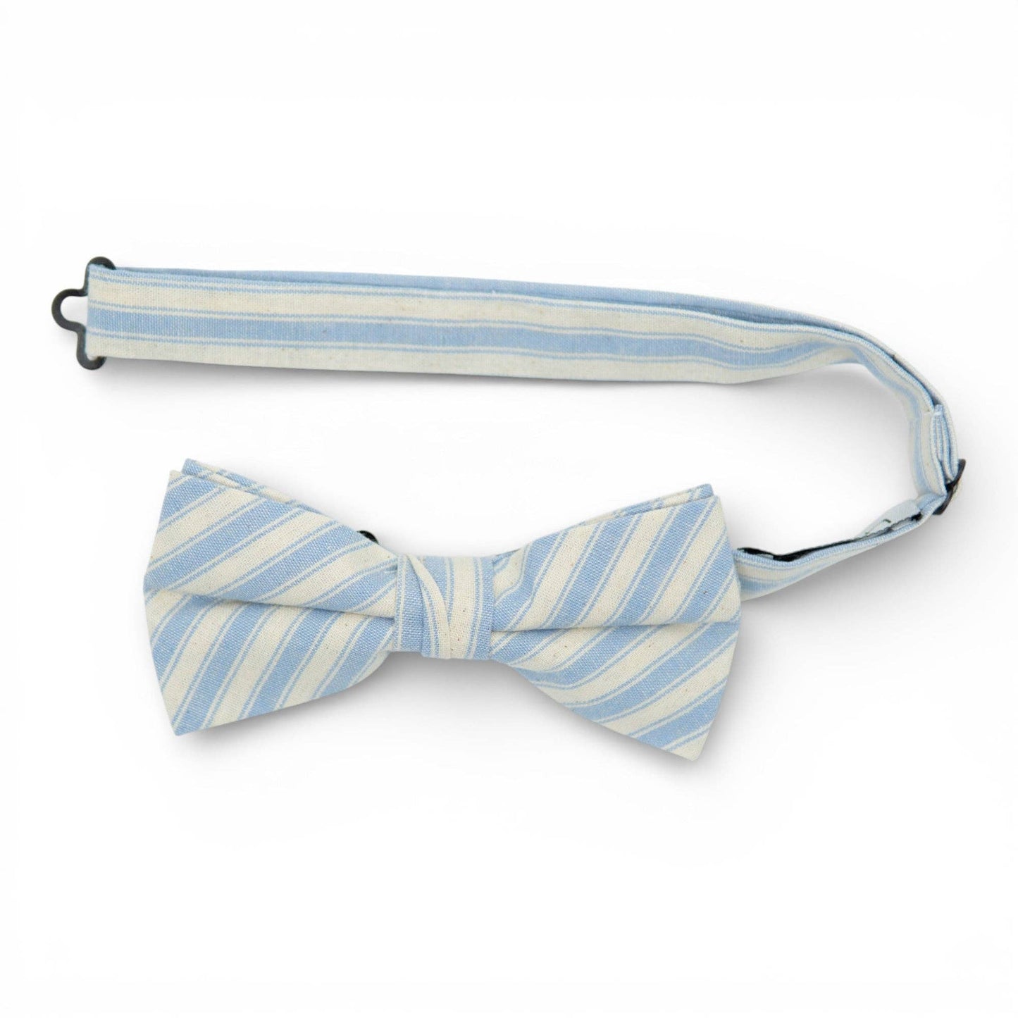 Robin Egg Stripe - Men's Pre-tied Bow Tie
