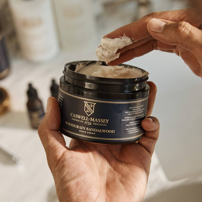 Woodgrain Sandalwood Natural Men's Shave Cream, 8oz