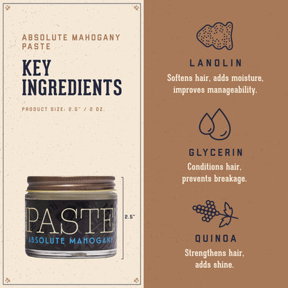 Hair Styling Paste- Absolute Mahogany