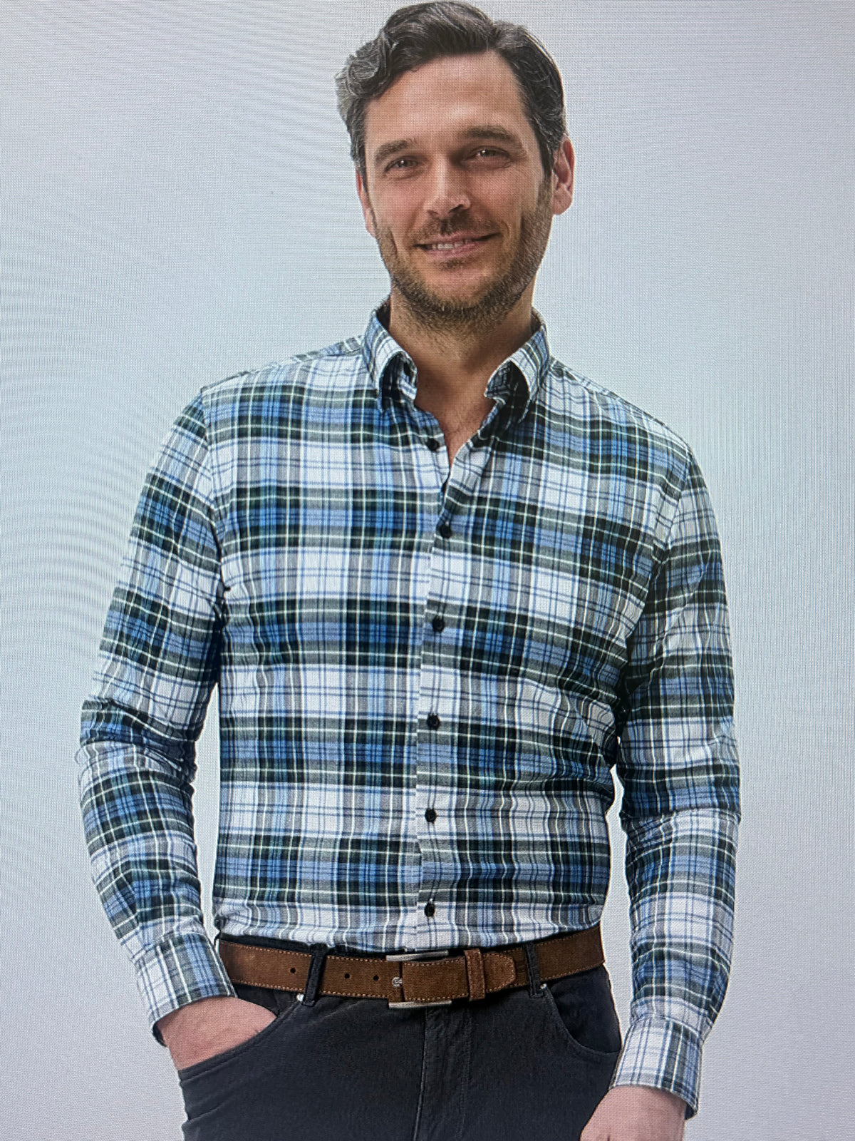 Performance Flannel Button Down Shirt - Chimney Rock Tartan