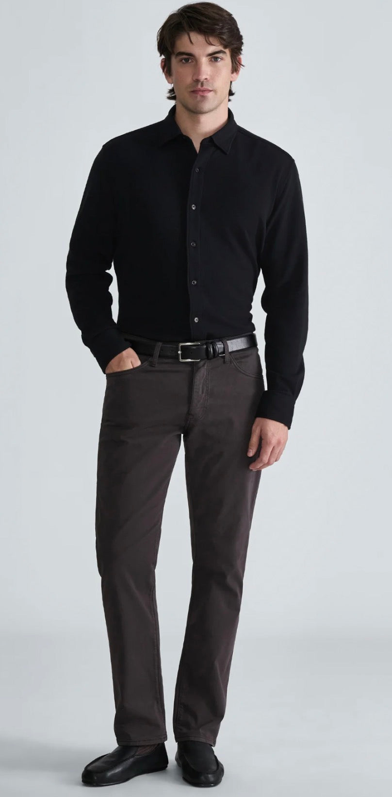 Zach Straight Leg Pants - Beetle Twill