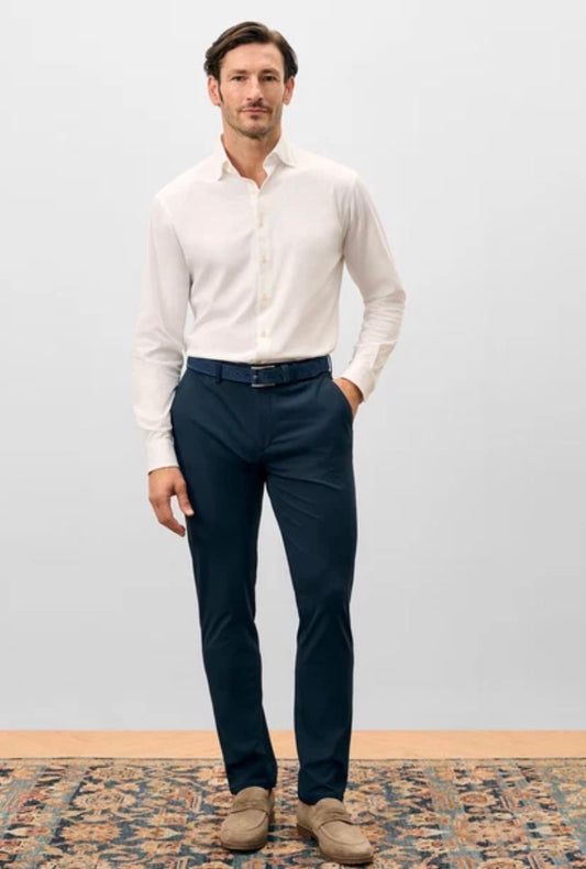 Hoffman Performance Stretch Knit Trouser - Navy