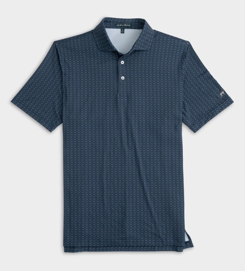Youth Heritage Polo - Navy Greyton