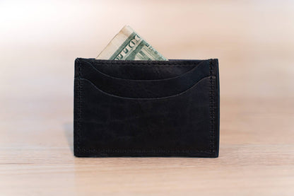Front Pocket Wallet - American Bison Full-Grain Leather