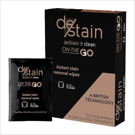 Destain - instant stain removal wipes (10 wipes)