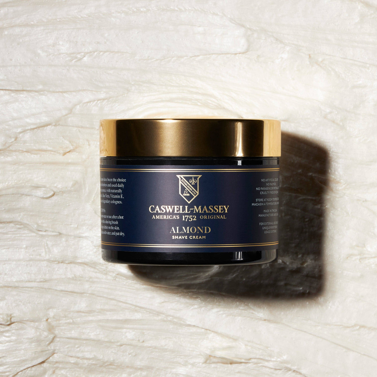 Almond Natural Men's Shave Cream, For Sensitive Skin, 8oz