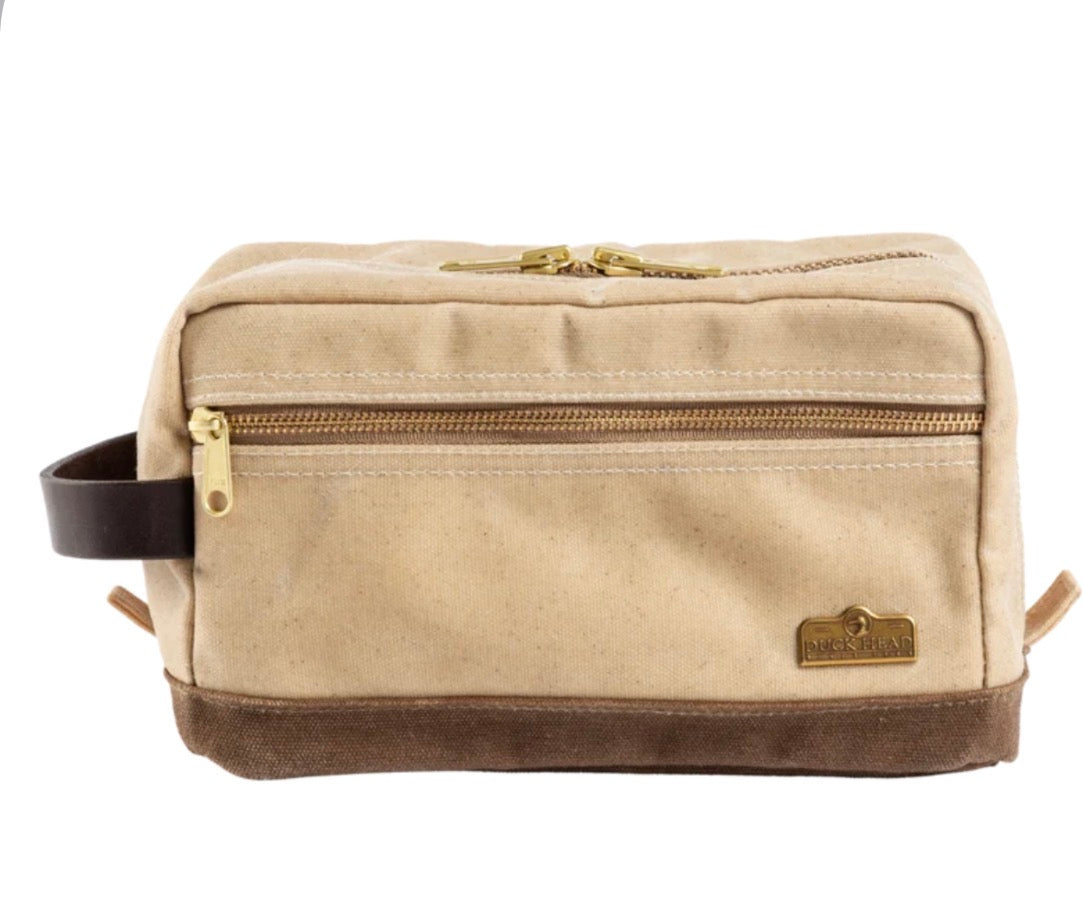 Waxed Canvas Dopp Kit