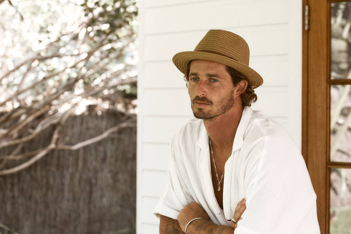 Avondale Straw Fedora Hat