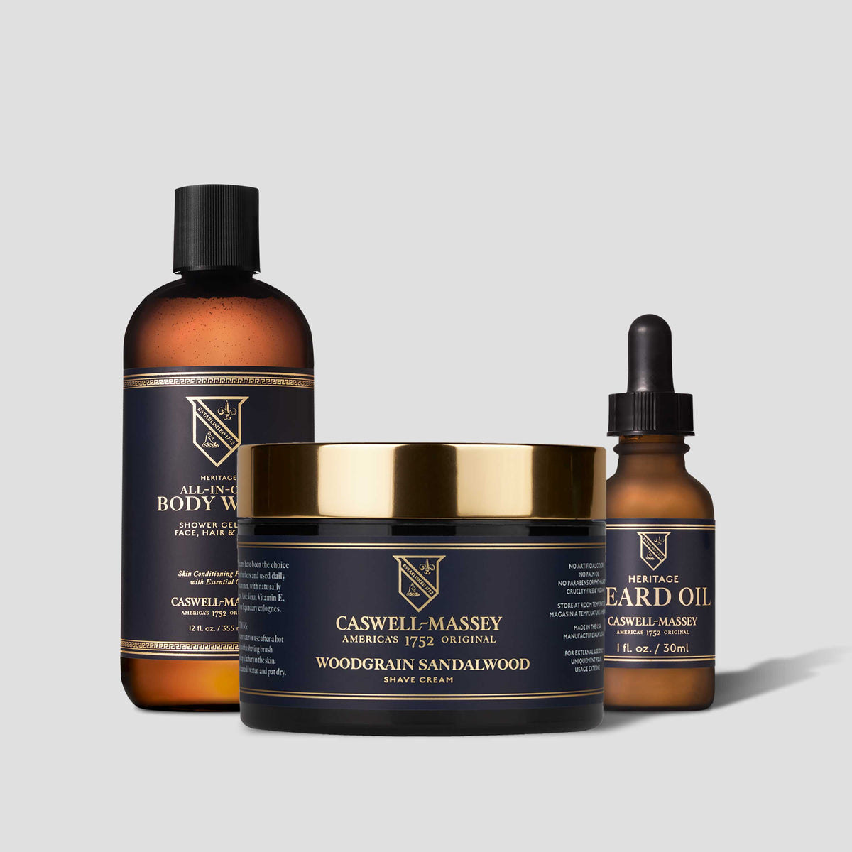 Woodgrain Sandalwood Natural Men's Shave Cream, 8oz