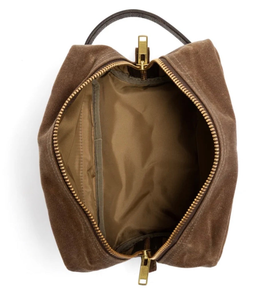 Waxed Canvas Dopp Kit