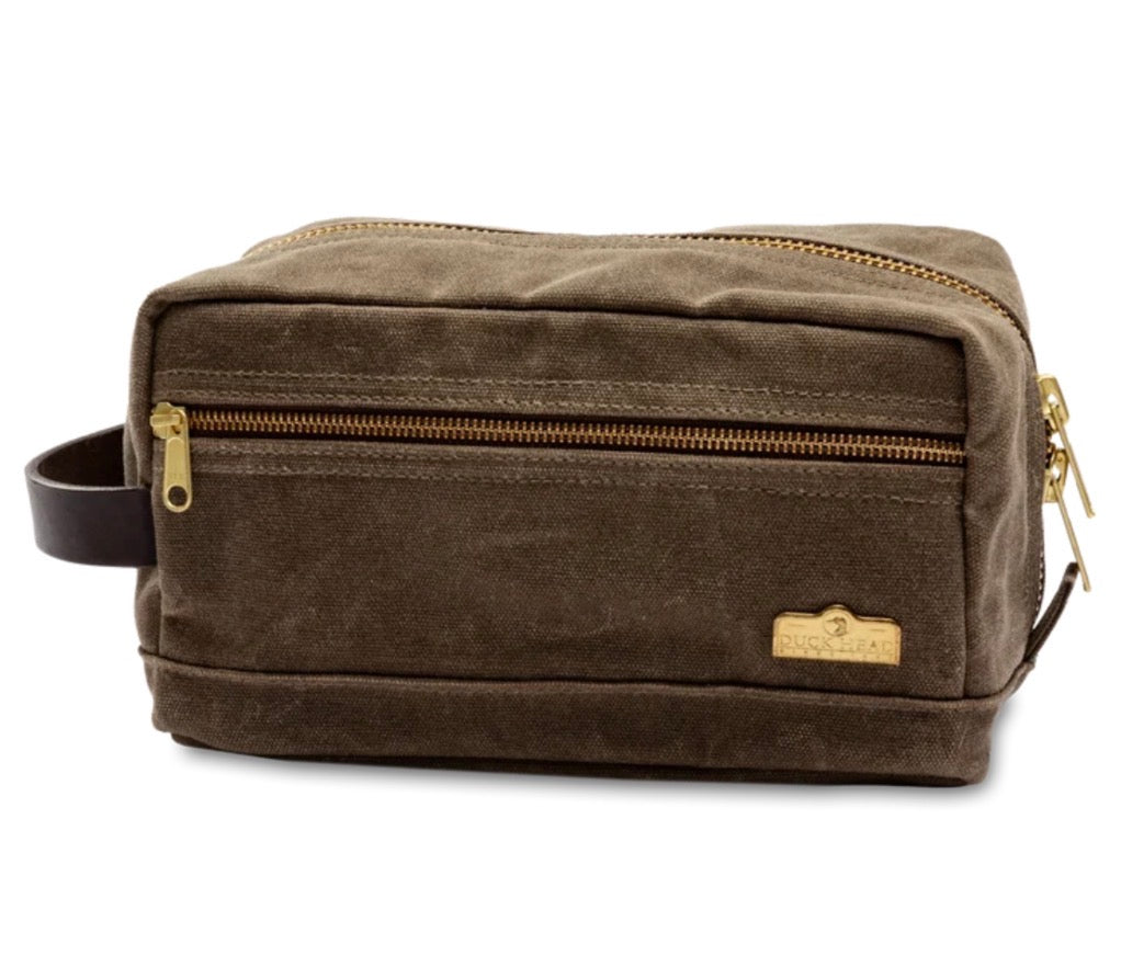 Waxed Canvas Dopp Kit