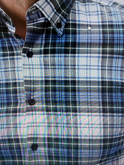 Performance Flannel Button Down Shirt - Chimney Rock Tartan