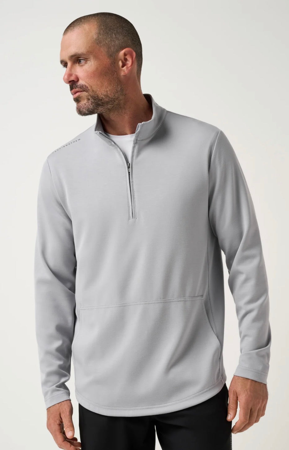 Fibercloud Quarter Zip - Light Grey