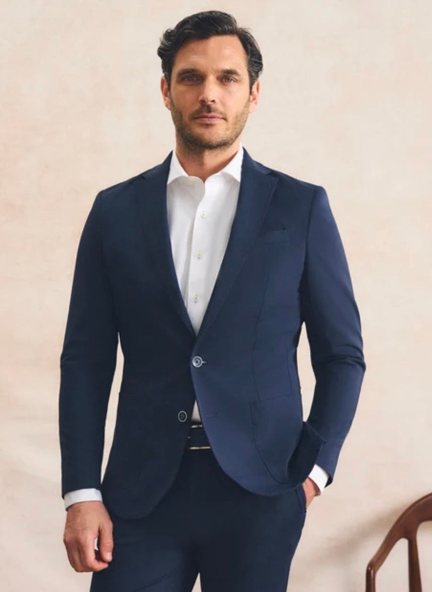 Hoffman Performance Stretch Knit Sport Coat - Navy