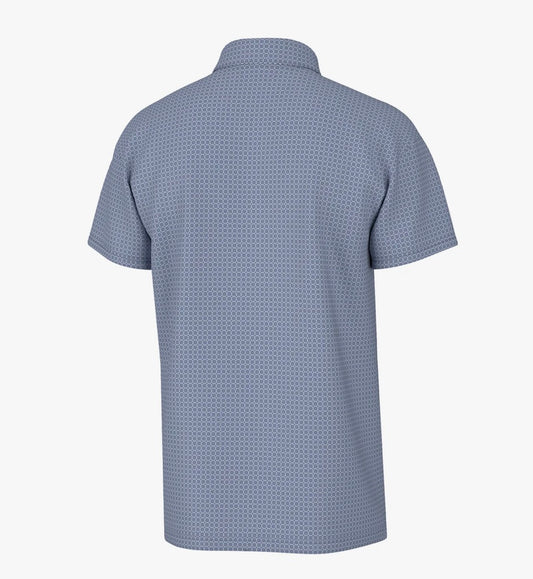 Heritage Printed Polo - Kirkos Blue