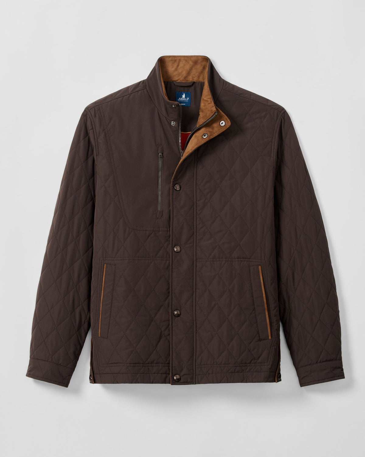Juno Quilted Snap Jacket - Cocoa