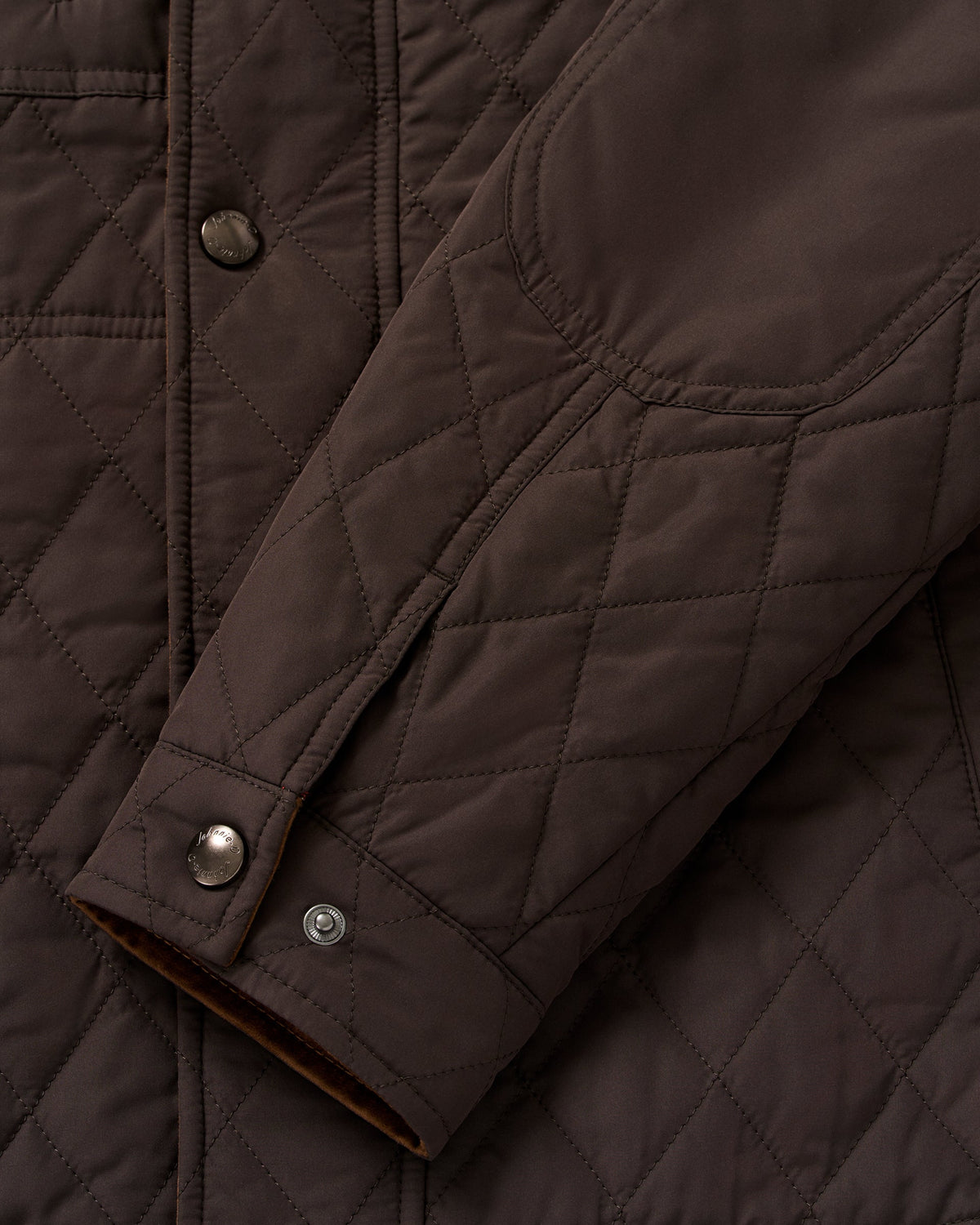 Juno Quilted Snap Jacket - Cocoa