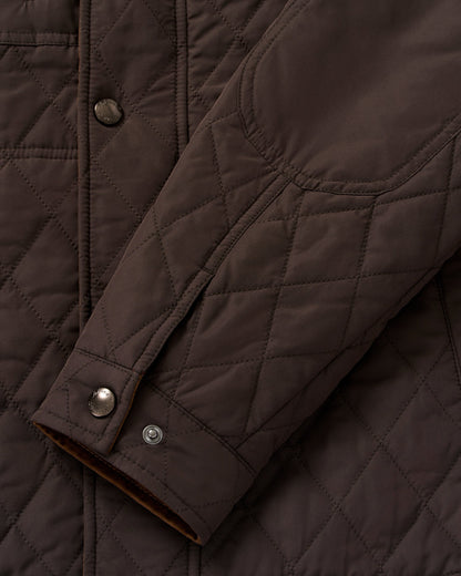 Juno Quilted Snap Jacket - Cocoa