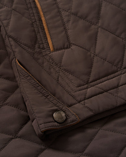 Juno Quilted Snap Jacket - Cocoa