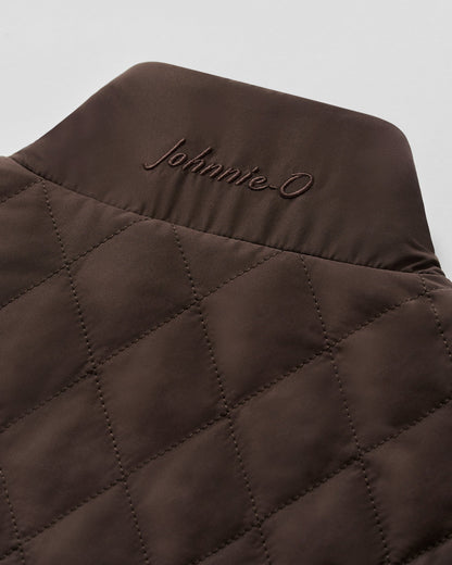 Juno Quilted Snap Jacket - Cocoa