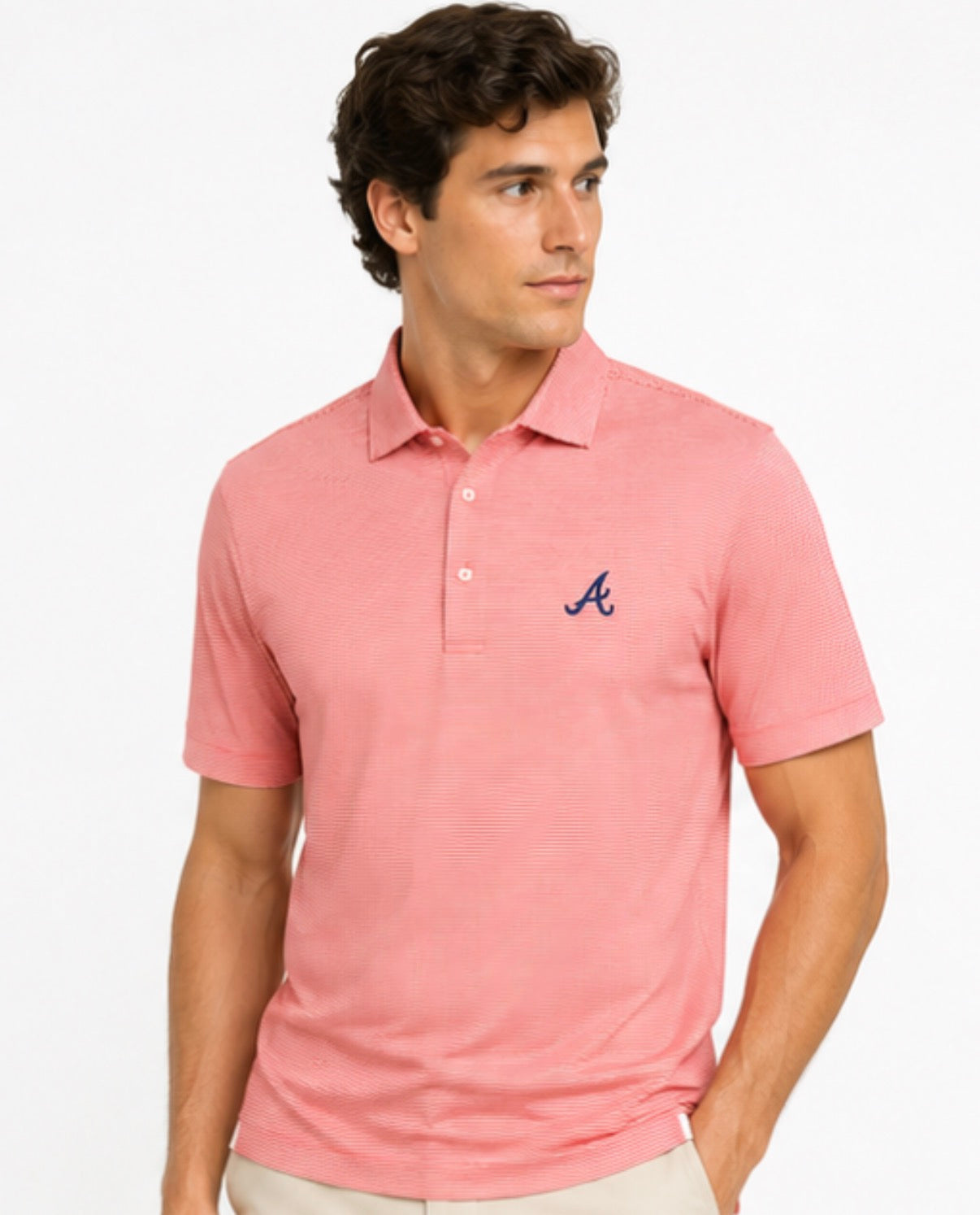 Atlanta Braves Lyndonn Performance Polo