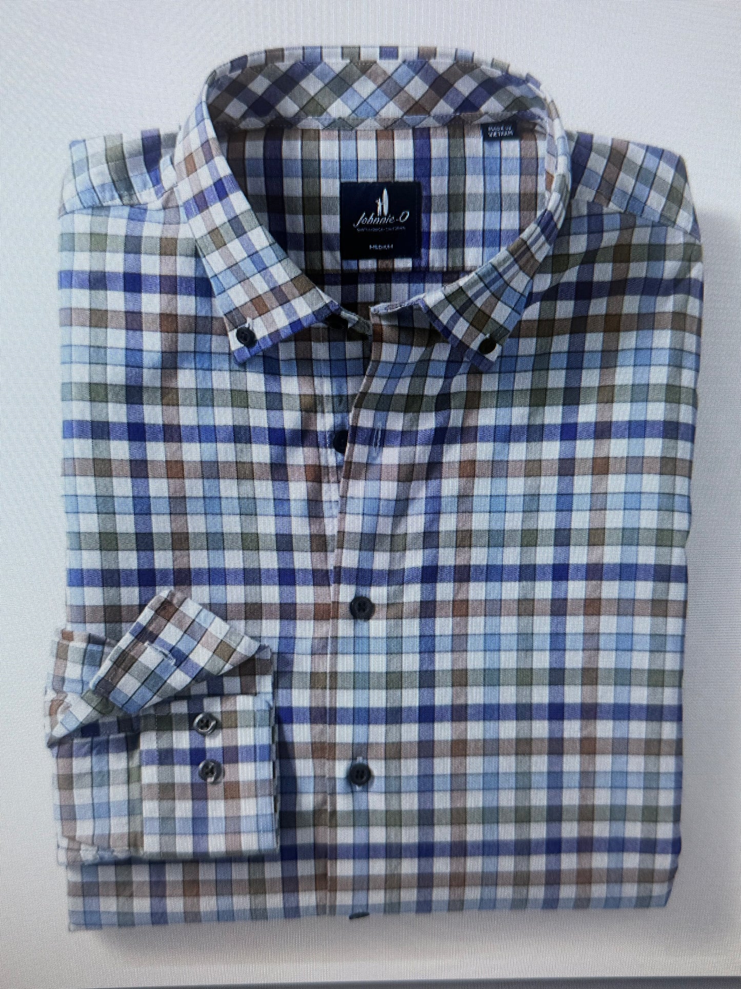 Perfomance Flannel Button Down Shirt - Cedar Check Sailor
