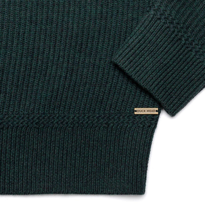 Duck Head - Patton Merino Crewneck Sporting Sweater in Legion Blue Heather