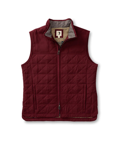 Duck Head - Freemont Performance Quilted Vest in Red