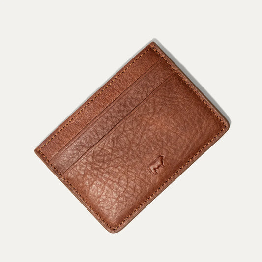 Will Leather - Classic Front Pocket Card Case in Tan