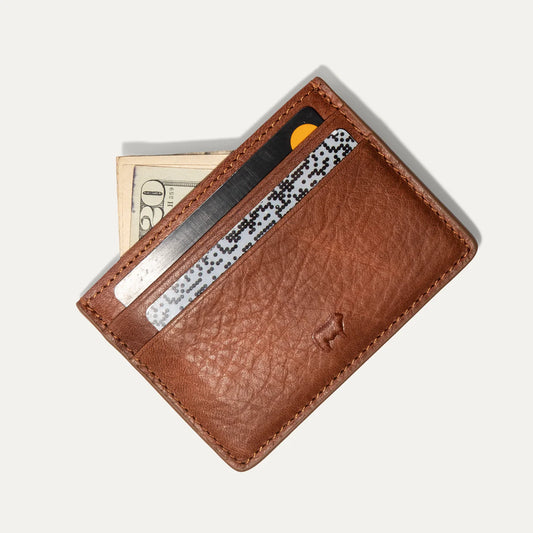 Will Leather - Classic Front Pocket Card Case in Tan