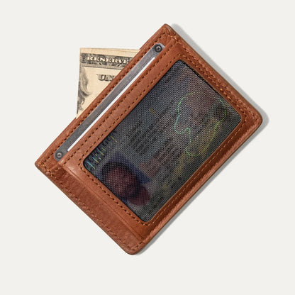 Will Leather - Classic Front Pocket Card Case in Tan