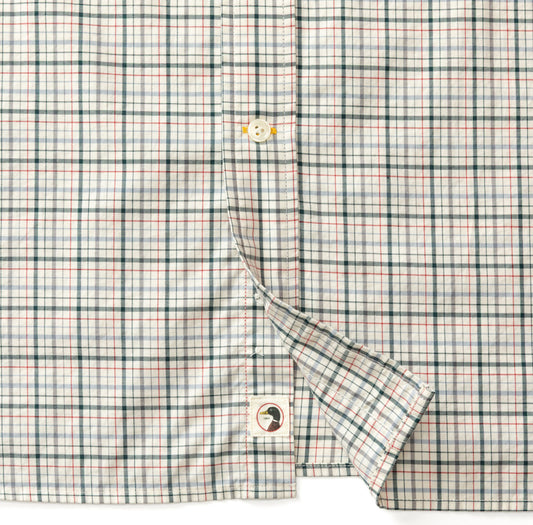 Duck Head - Long Sleeve Cotton Twill Sport Shirt-Cooper in Emerald Green