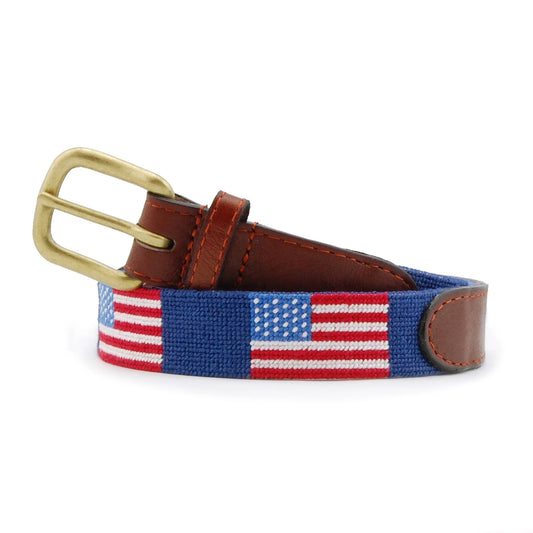 American Flag Children’s Belt in Classic Navy